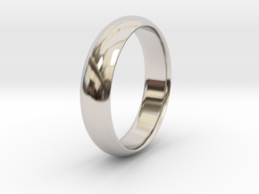 Wedding ring in Rhodium Plated Brass