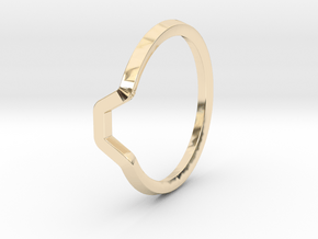BETTER HALF Ring(HEXAGON), US size 3, d=14mm  in 14K Yellow Gold: 3 / 44