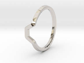 BETTER HALF Ring(HEXAGON), US size 3, d=14mm  in Platinum: 3 / 44