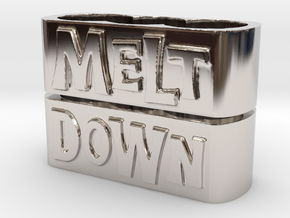 Melt Knuckle Rings (medium size) in Platinum