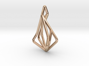 N-Line No.1 Pendant. Natural Chic in 14k Rose Gold Plated Brass