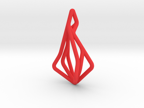 N-Line No.1 Pendant. Natural Chic in Red Processed Versatile Plastic
