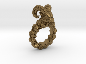 Ram Ring in Polished Bronze