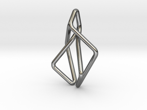 N-Line No.2 Pendant. Natural Chic in Fine Detail Polished Silver