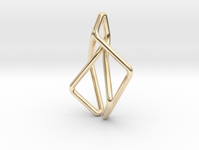 N-Line No.2 Pendant. Natural Chic in 14K Yellow Gold