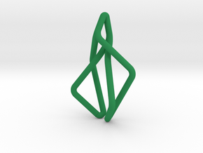 N-Line No.2 Pendant. Natural Chic in Green Processed Versatile Plastic