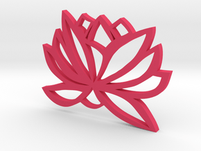 Lotus Design  in Pink Processed Versatile Plastic