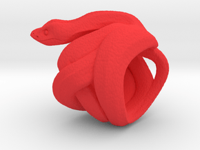 Snake No.2 in Red Processed Versatile Plastic