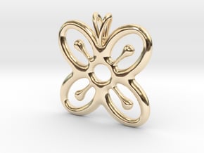 BESE SAKA Symbol Jewelry Pendant in 14K Yellow Gold