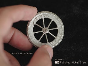 Pocket highway wheel set in Polished Nickel Steel