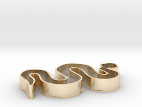 Snake Cookie Cutter in 14K Yellow Gold