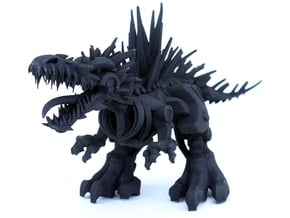 Raptor V2 3 - Mega XL (304 cm - 12" long) in Black Natural Versatile Plastic