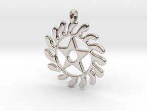 SESA WO SUBAN Symbol Jewelry Pendant in Platinum