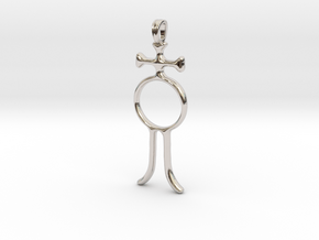 ALCHOOL Alchemy Symbol Jewelry Pendant in Platinum