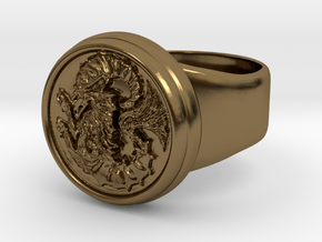 Seal of Cagliostro, Size 9 in Polished Bronze