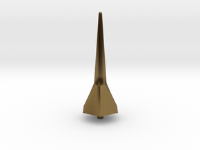 Hexa Tower Spike Scale Part in Polished Bronze