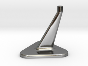 Model Stand / 3mm diameter on top in Polished Silver