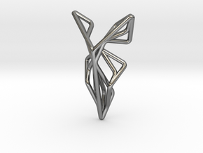 A-LINE Flying F.01 Pendant in Fine Detail Polished Silver