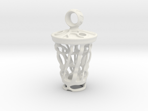 tritium: Witch Lantern vial pendant keyfob in White Natural Versatile Plastic