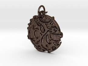 Creator Pendant in Polished Bronze Steel