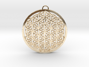 Flower of Life (Large) in 14K Yellow Gold