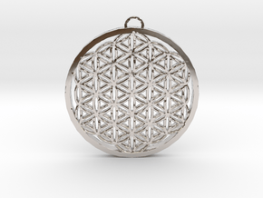 Flower of Life (Large) in Platinum