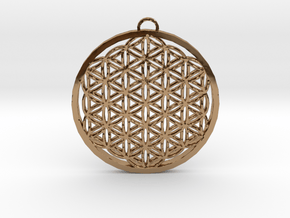 Flower of Life (Large) in Polished Brass