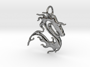 sea horse in Fine Detail Polished Silver