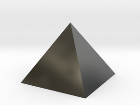 Harmonic Pyramid in Fine Detail Polished Silver