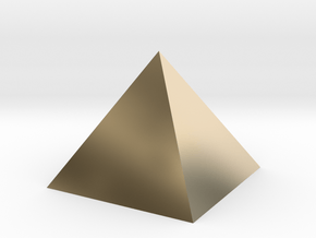 Harmonic Pyramid in 14k Gold Plated Brass