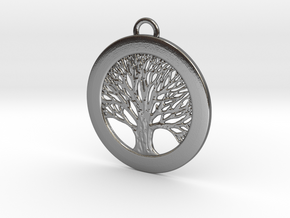 Tree of Life Pendant Small in Polished Silver