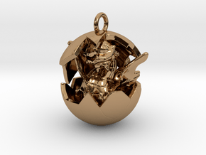 Dragon Hatching in Polished Brass