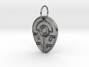 Outsider's Pendant in Polished Silver