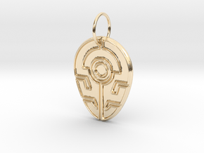 Outsider's Pendant in 14k Gold Plated Brass