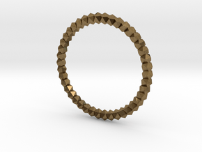 Ring Platonic 19 mm Diameter in Natural Bronze
