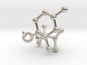 Patchoulol in Rhodium Plated Brass