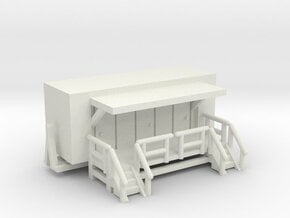 Toilettenwagen - 1:160 (n scale) in White Natural Versatile Plastic