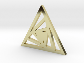 Triangle Pendant- Sacred Geometry Collection in 18k Gold Plated Brass