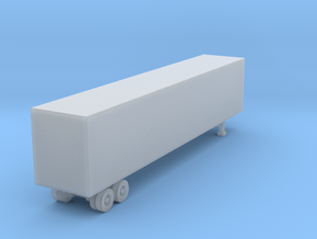 48 Foot Box Trailer - Z scale  in Smooth Fine Detail Plastic