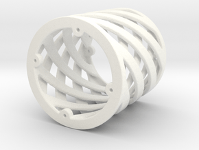 Spiral Support Piece in White Processed Versatile Plastic