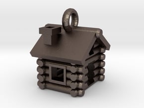 Cabin Charm in Polished Bronzed Silver Steel