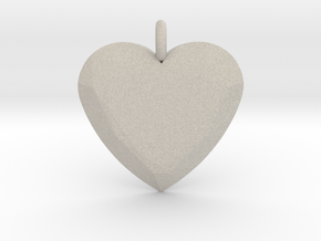 Heart Ornament in Natural Sandstone