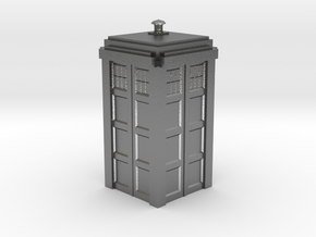 Dr. Who Tardis in Natural Silver