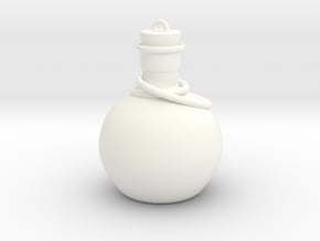 Mini Potion Ornament in White Processed Versatile Plastic