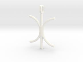 Eris Symbol Jewelry Pendant in White Processed Versatile Plastic
