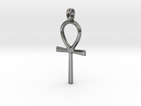 Ankh Symbol Jewelry Pendant in Fine Detail Polished Silver