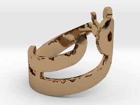 Ring Noor in Polished Brass