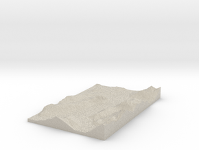 Model of Unterwerk Melide in Natural Sandstone