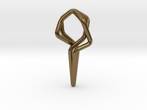 Dancing 101, Pendant in Polished Bronze