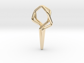 Dancing 101, Pendant in 14k Gold Plated Brass